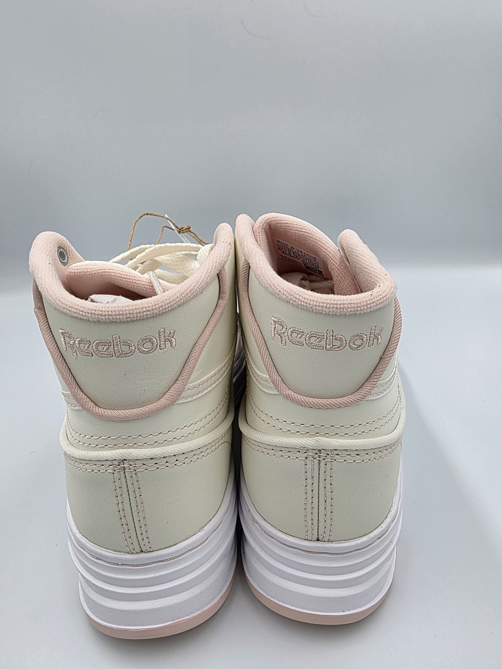 Reebok Women’s Club C Geo Mid Platform Sneakers - Cream Pink - Picture 5 of 6